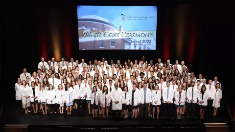 Malina Howard at White Coat Ceremony