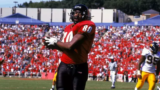 Eric James scores vs. WVU in 1999
