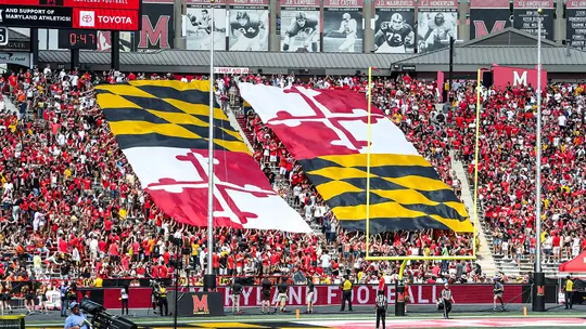 Maryland Football Flag Drop from 2019