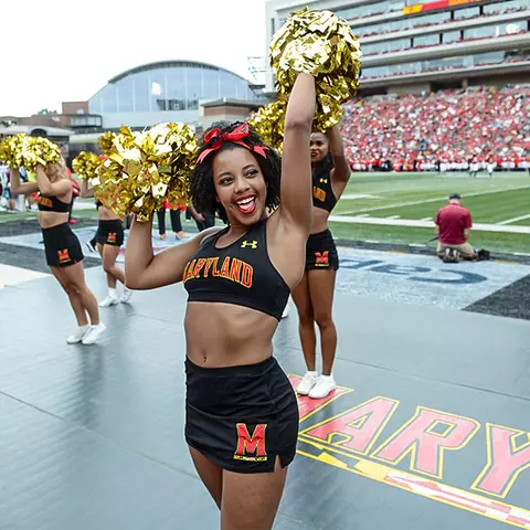 Terrapin Cheerleader in 2018