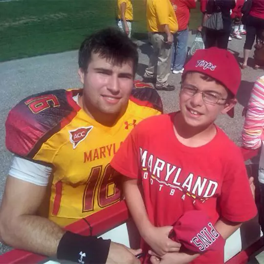 Matthew Winson with CJ Brown
