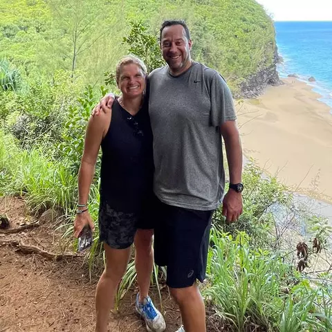 Keli Smith Puzo with husband