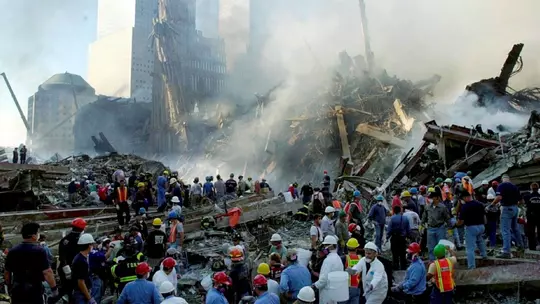 Clean up following the Sept. 11 attacks