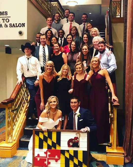 Men's Lacrosse and Field Hockey Terps at the Ikeda wedding
