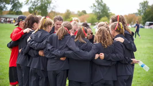 XC Pre-meet huddle