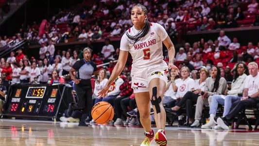 Guard/Forward Brinae Alexander (5)Maryland Terrapins vs. University of South Carolina at Xfinity Center in College Park, MD on Friday, Nov. 11, 2022. Chris Lyons/Maryland Terrapins