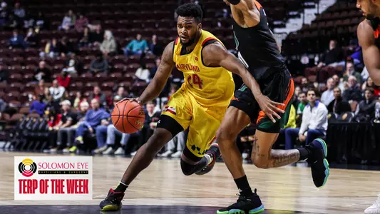 Forward Donta Scott (24)Maryland Terrapins vs. Miami University at Mohegan Sun Arena in Uncasville, CT on Sunday, Nov. 20, 2022. Chris Lyons/Maryland Terrapins