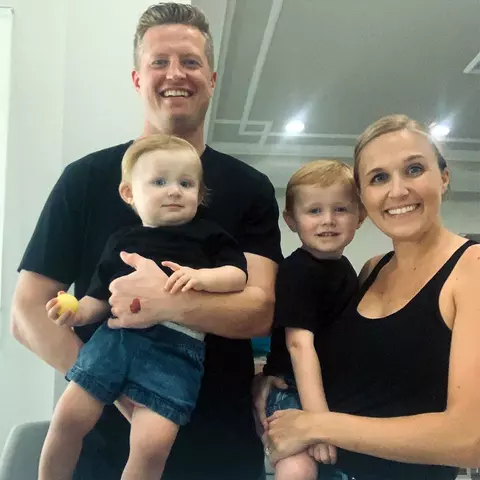 Matt and Kara Furstenburg with their family