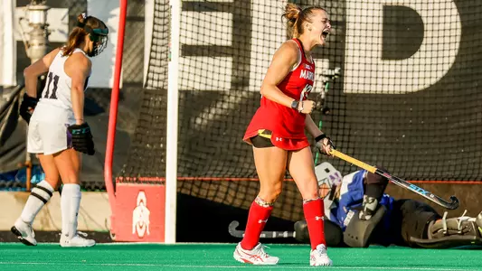 Maryland plays Northwestern in the second Semifinal of the B1G Field Hockey Tournament in on Friday, November 4, 2022 in Columbus, Ohio