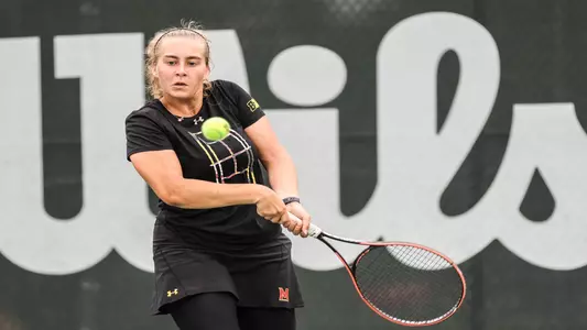 Tennis player Francesca FeodorovMaryland Terrapins during the Bedford Cup Tournament at Junior Tennis Champions Center in College Park, MD on Friday, Sep. 30, 2022. Mackenzie Miles/Maryland Terrapins