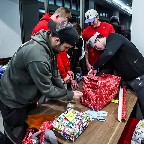 SAAC Adopt-A-Family Wrapping Party