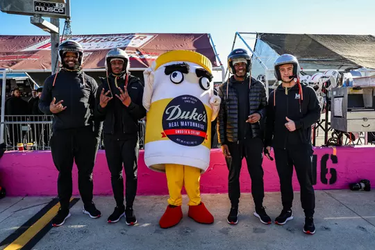 Maryland Terrapins attend the NASCAR Racing Experience at Charlotte Motor Speedway in Charlotte, NC on Monday, Dec. 26, 2022.
Mackenzie Miles/Maryland Terrapins