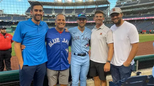 Matt Swope with former Terps