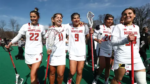 Grace Griffin with teammates