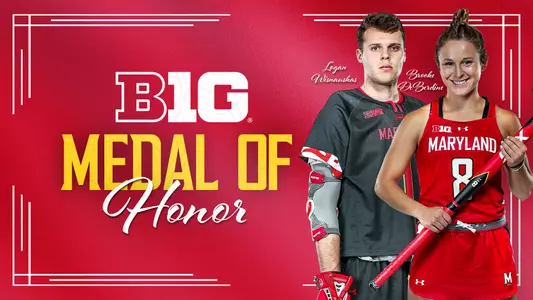 Brooke DeBerdine, Logan Wisnauskas Big Ten Medal of Honor