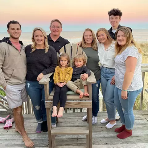 Taylor Whitmer with family