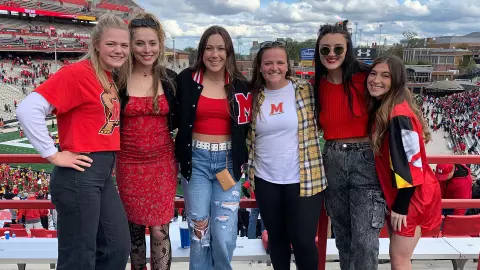 Taylor Liguori with teammates