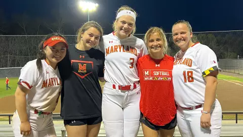 Taylor Liguori with teammates