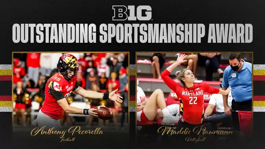 2022 Big Ten Outstanding Sportsmanship Award Maddie Naumann Anthony Pecorella
