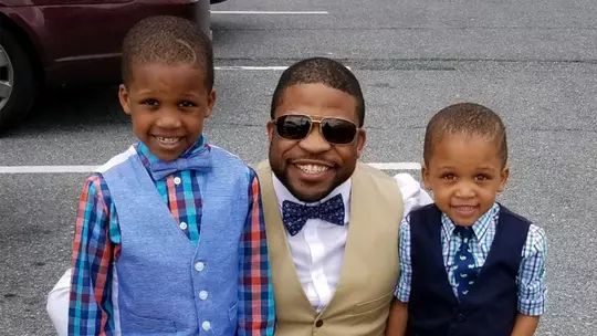 Adam James and his sons
