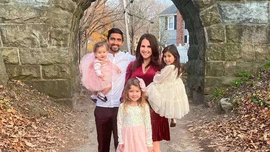 A.J. DeLaGarza and family
