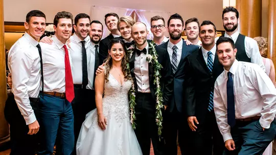 Terps at Jimmy and Becca Reed's wedding