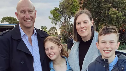 Sascha Newmarch and family