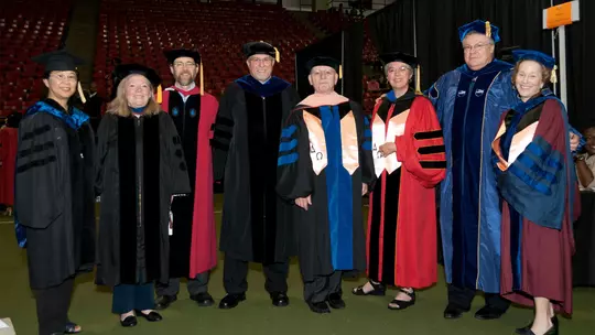 Dr. Bradley Hatfield at Commencement