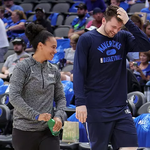 Kristi Toliver and Luka Doncic
