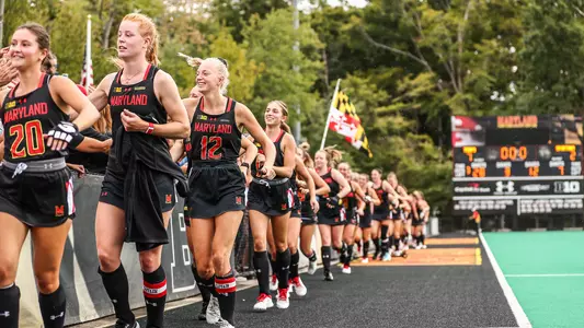 Forward Bibi Donraadt (12)Maryland Terrapins vs. Michigan State Spartans at Field Hockey Complex in College Park, MD on Sunday, Sep. 25, 2022. Mackenzie Miles/Maryland Terrapins