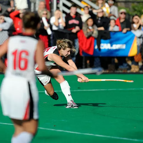 Megan Frazier scores the game-winning goal in the 2010 NCAA championship game