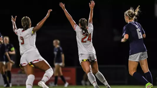 Women's Soccer Celebration vs Georgetown