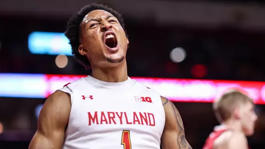 Guard Jahmir Young (1)
Maryland Men's Basketball vs. Nebraska
at Xfinity Center in College Park, MD on Saturday, Jan. 28, 2023.
Mackenzie Miles/Maryland Terrapins