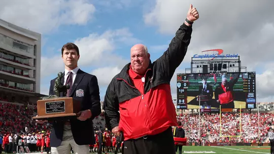 Ralph Friedgen was honored at Homecoming in 2021