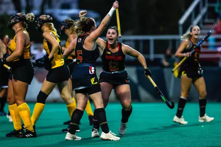 Josie Hollamon, Nathalie Fiechter
Maryland Field Hockey vs. Iowa at Field Hockey and Lacrosse Complex in College Park, MD on Friday, Oct. 20, 2023.
Brieanna Andrews/Maryland Terrapins