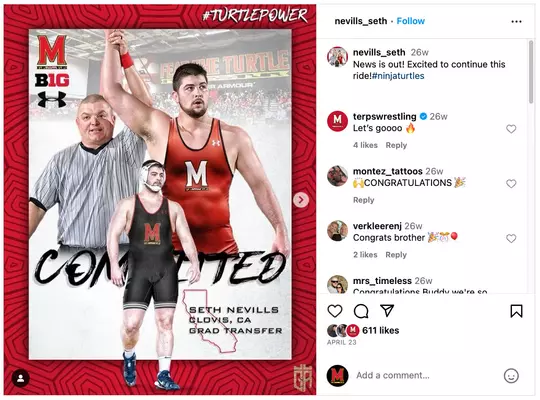 Seth Nevills Instagram Announcement