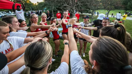 Maryland Cross Country Team Huddle at Baltimore Metro Meet