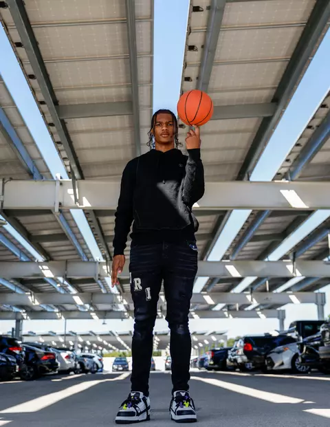 Julian Reese showing off his style at the Terrapin Trail Garage