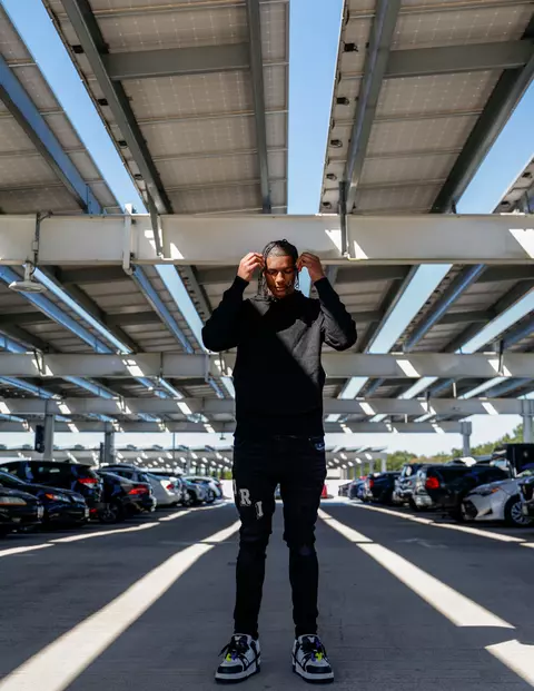 Julian Reese showing off his style at the Terrapin Trail Garage