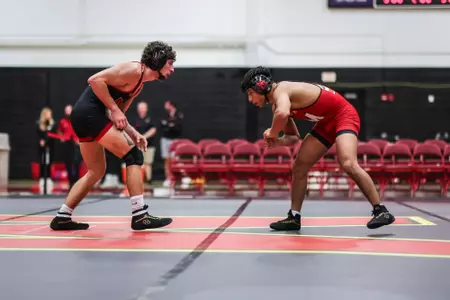Dario Lemus, Michael Pizzuto
Maryland Wrestling Red vs. Black at Xfinity Center Pavillion in College Park, MD on Thursday, Oct. 26, 2023. Samantha Osborne/ Maryland Terrapins.