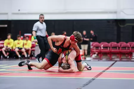 Kal Miller, Clayton Gabrielson
Maryland Wrestling Red vs. Black at Xfinity Center Pavillion in College Park, MD on Thursday, Oct. 26, 2023. Samantha Osborne/ Maryland Terrapins.