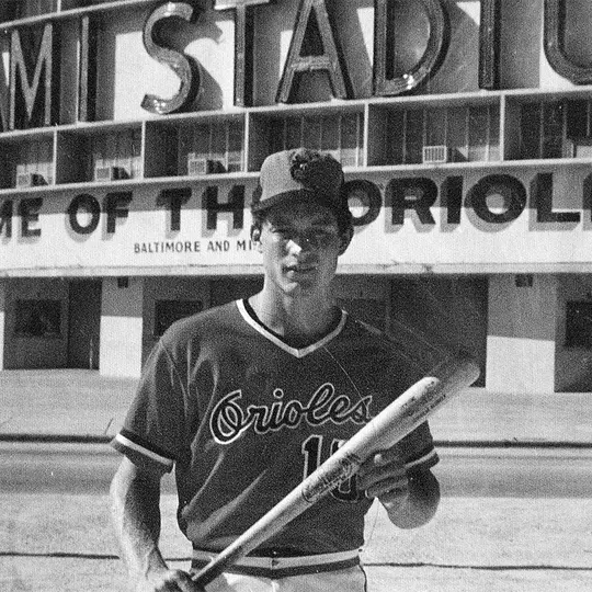 Scott Christopher with the Orioles