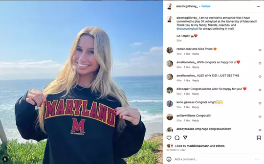 Alex McGillivray Instagram Post