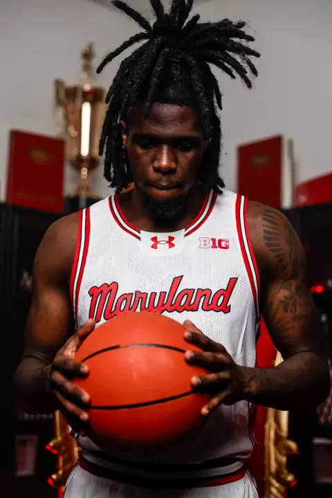 Maryland Men’s Basketball’s throwback jersey reveal at Xfinity Center in College Park, MD on Tuesday, Oct. 24, 2023.
Mackenzie Miles/Maryland Terrapins