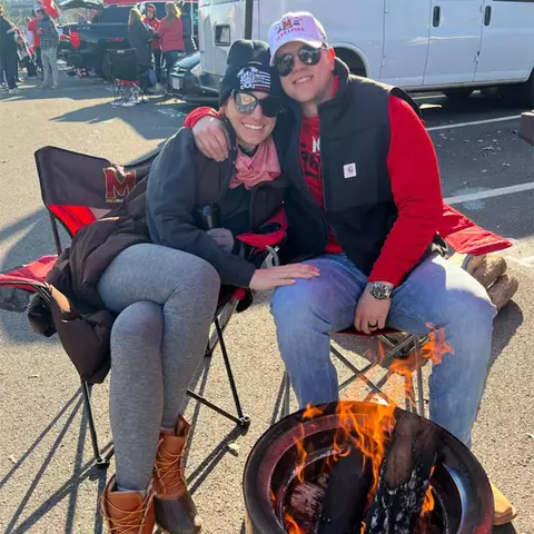 Andy Magee with his wife