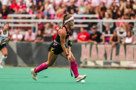 Midfielder Ashlyn Carr (23)
Maryland Field Hockey vs. Michigan State at Maryland Field Hockey & Lacrosse Complex in College Park, MD on Friday, Oct. 6, 2023.
Chris Lyons/ Maryland Athletics