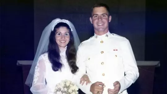 Chris and Donna Cowdrey at their wedding