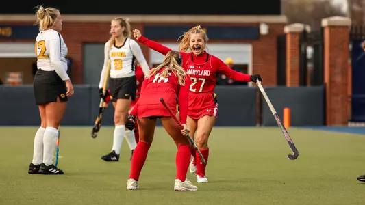 Margot Lawn Big Ten celebration