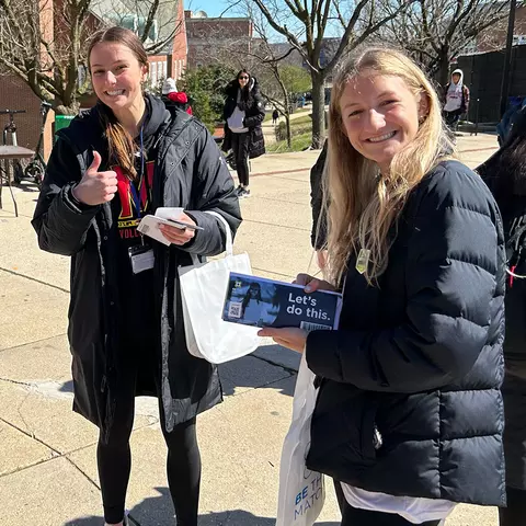 Be The Match Drive with Maryland's volleyball team