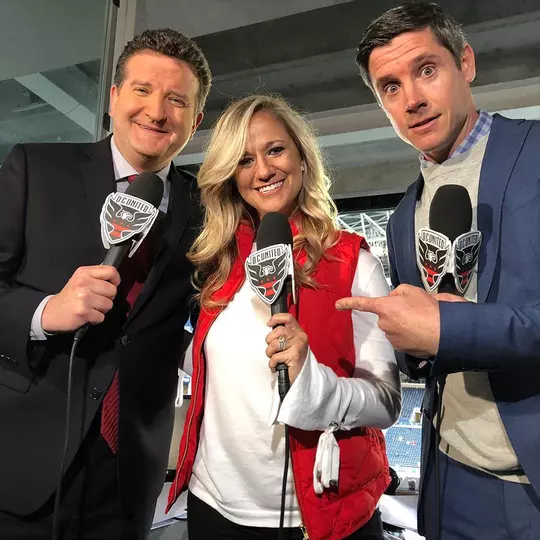 Lindsay Simpson with the DC United Crew